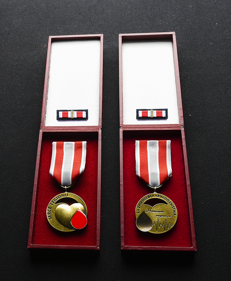 zloty medal serce legionu II st legionhdk